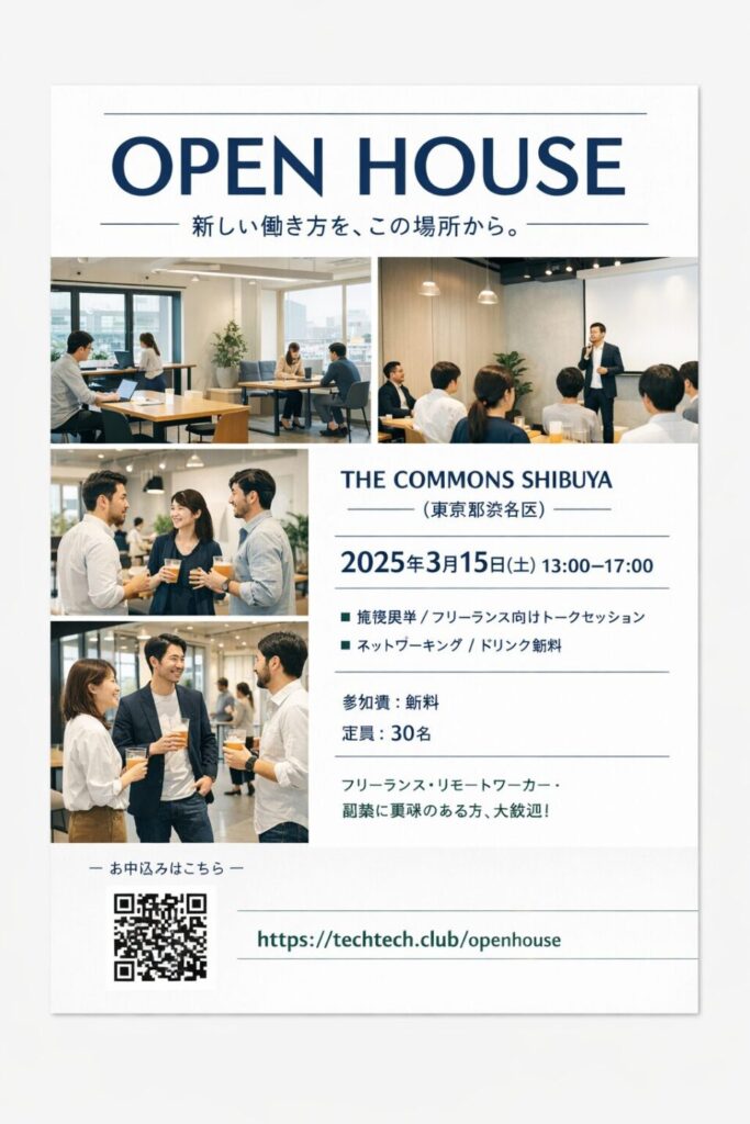 AIでイベントチラシを作る。4つ試して分かった「最もうまくいくやり方」