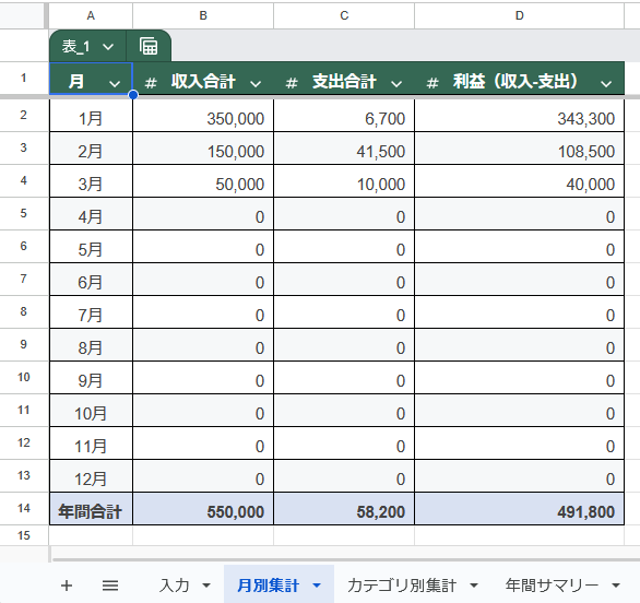 Claudeでエクセル収支管理表を作る。関数も書式設定も20分で完成